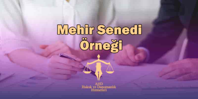 Mehir Senedi Örneği